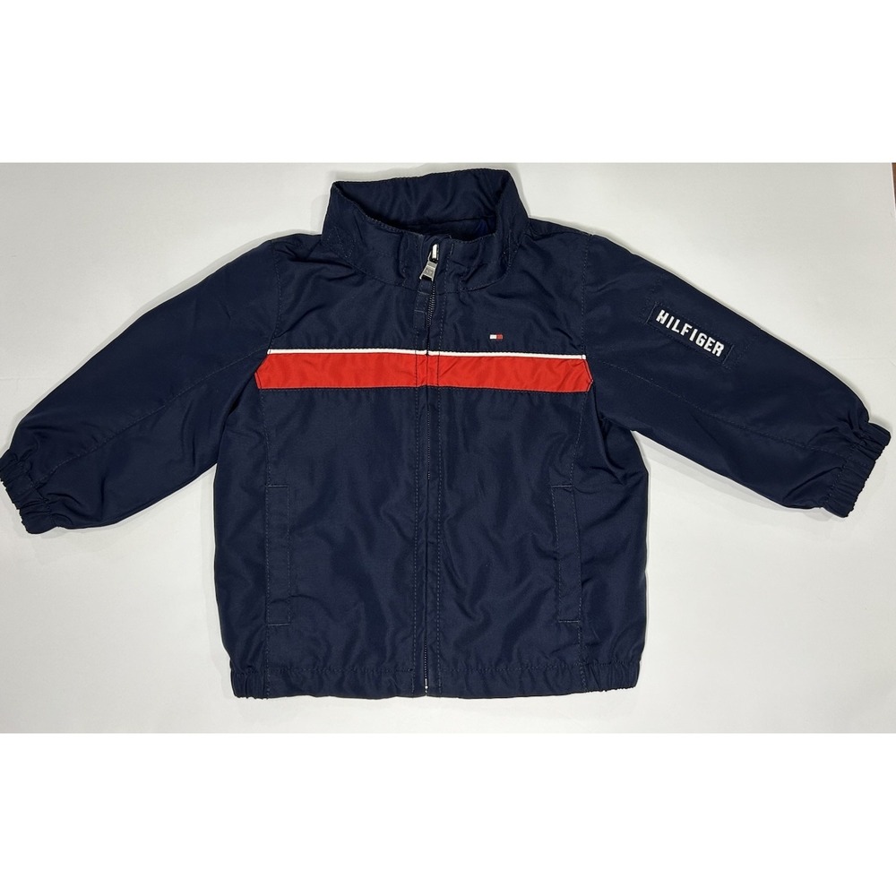 Tommy Hilfiger 12 Months Navy Blue Rain Jacket Full Zip Light‎ Jacket